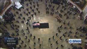 Senator Bob Dole Casket Arrival & Memorial Service at U.S. Capitol