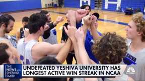 The Yeshiva University Maccabees basketball team strives to continue 44-game winning streak