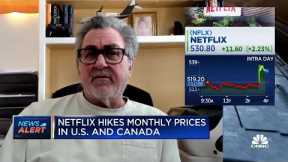 Netflix moves higher after price hike announcement