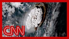 See 'jaw-dropping' eruption that triggered tsunami waves