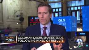 Goldman Sachs trades lower as costs come in higher than expected