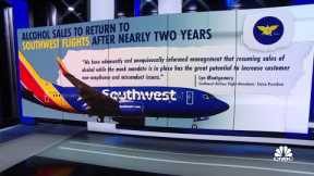 Southwest brings back booze sales after two-year pause