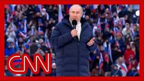 Hear what Putin told large crowd amid invasion