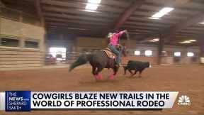 Houston Rodeo features cowgirls' 'breakaway roping' competition