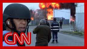 CNN reports from airstrike aftermath near Lviv