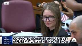 Convicted swindler Anna Delvey appears virtually at her NYC art show, still vows to start foundation