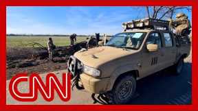 Woman drives truck to the front lines of Putin's invasion