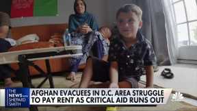 Afghan evacuees struggle to pay rent as aid runs out