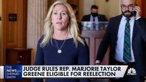 Judge determines Marjorie Taylor Greene eligible for reelection