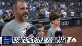 Adam Israel honored by New York Yankees for work with Ukrainian refugees