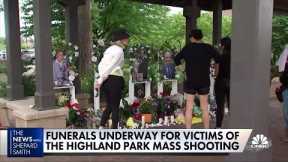 Funerals underway for victims of the Highland Park mass shooting
