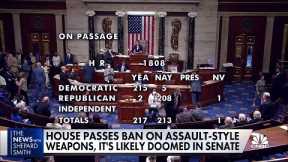 House of Representatives narrowly passes assault-style weapons ban