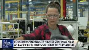 Consumer spending sees highest spike in 40 years