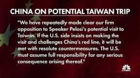 Pentagon says military will provide security for Pelosi trip to Taiwan
