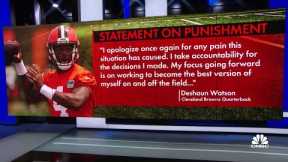Browns quarterback Deshaun Watson suspended for 11 games, fined $5 million