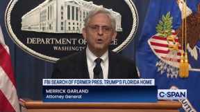 Attorney General Merrick Garland on FBI's Search of former President Trump's Mar-a-Lago Home