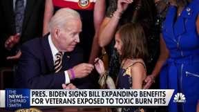President Biden signs expansion of benefits for veterans who were victims of toxic burn pits
