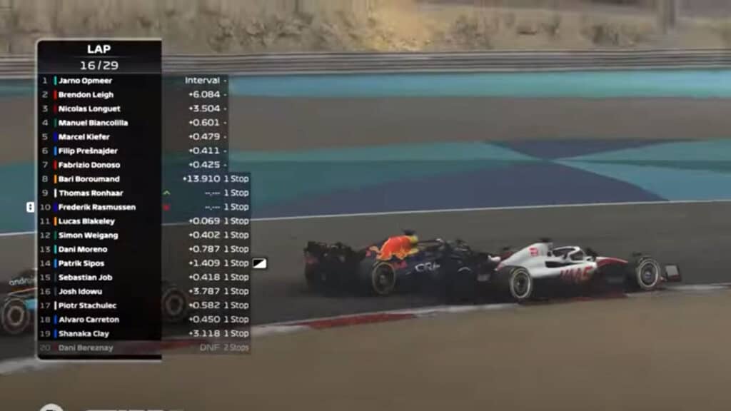 F1 Esports Series Pro Championship 2022, Round 1, Bahrain - Rasmussen and Ronhaar clash