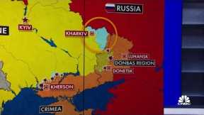 Ukrainian forces press retreating Russian troops