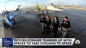 Tech billionaire teams up with SpaceX to take civilians into space