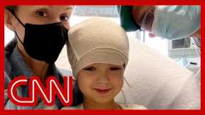 5-year-old brain cancer warrior tells Anderson Cooper about her experience