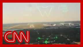 Video shows moment US military jet is taken down over neighborhood