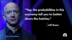 Bezos says Americans should prepare for a recession