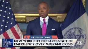 New York City declares state of emergency over migrant crisis