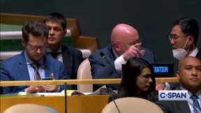 Ukrainian Ambassador to the U.N.: A trail of blood is left behind the Russian delegation...