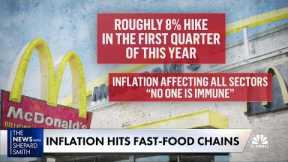 Inflation hits fast food chains