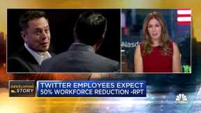 Twitter employees expect 50% workforce reduction: Bloomberg