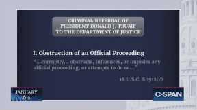 January 6th Committee Criminal Referrals of President Trump to the Department of Justice