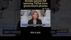 Senate Passes Bill Banning #TikTok From #Government Phones