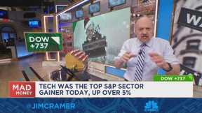Jim Cramer says to use the Wednesday's rally to reposition in profitable stocks