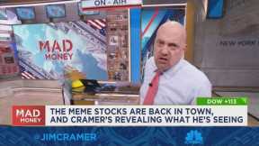 Cramer explains why recent rallies in meme stocks is a red flag for the market