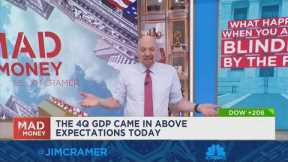 Jim Cramer credits strong earnings from Tesla and United Rentals for helping drive Thursday's gains
