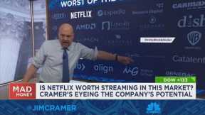 Jim Cramer gives his take on Netflix stock