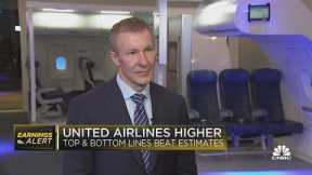 UAL CEO speaks after the company's top and bottom line beats
