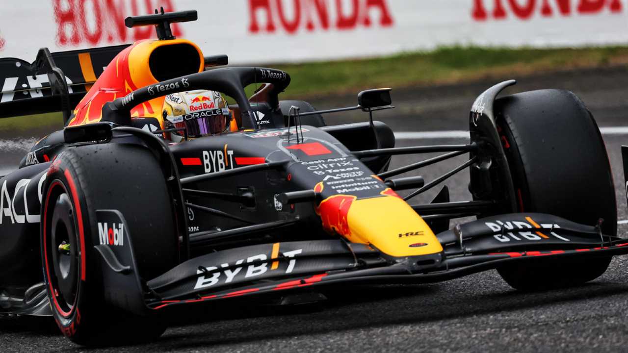 Max Verstappen, Red Bull, at Suzuka. Japan, October 2022.