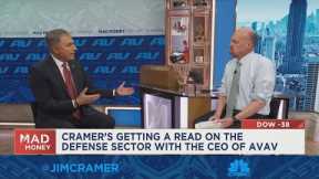 Cramer's getting a read on the defense sector with the CEO of AVAV