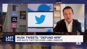 Musk tweets 'defund NPR': National Public Radio quits Twitter over label dispute