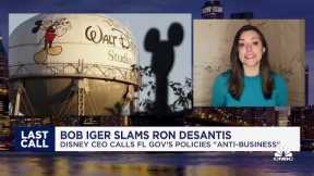 Bob Iger slams Ron DeSantis: Disney CEO calls Florida governor's policies 'antibusiness'