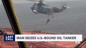 Iran seizes U.S.-bound oil tanker