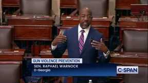 Sen. Raphael Warnock (D-GA) on Gun Violence: None of us is safe, no matter where we are.
