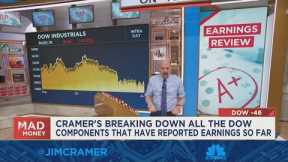 Jim Cramer recaps and grades the stock market's earnings season so far