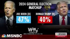 Biden leading Trump by seven points in new 2024 polling