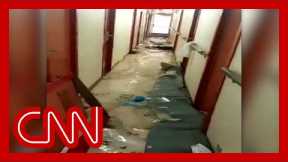 Violent storm batters cruise ship and floods hallways
