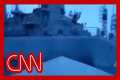 Video shows Russian warship seemingly 