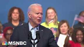 Biden stresses economic and labor policies in first campaign rally for reelection