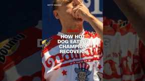 How hot dog eating champion recovers